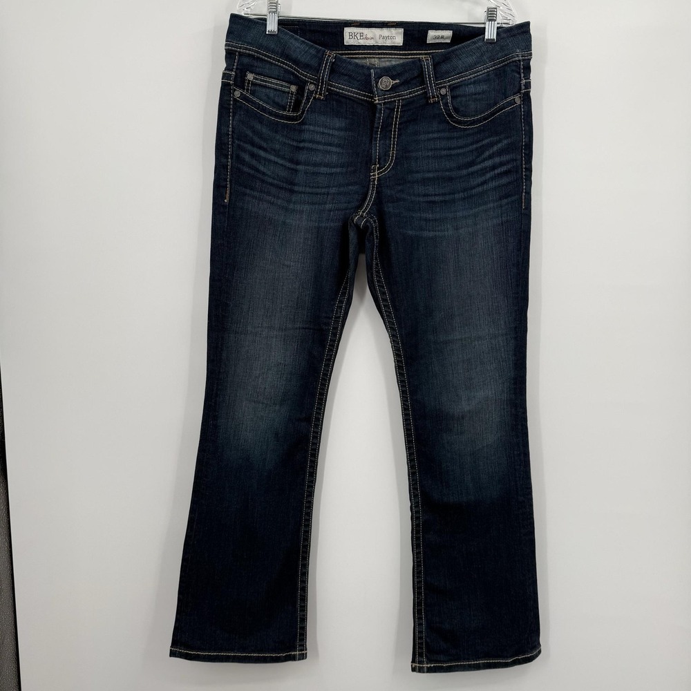 BKE Jeans Womens 32 Blue Payton Bootcut Mid Rise Stretch Denim Medium Wash